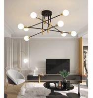 Moderne Deckenleuchte Schwarz/Gold - Neu!