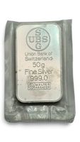 Silberbarren silver UBS 50g 999.0 neu