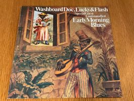 Washboard Doc, Lucky & Flash - Early Morning Blues LP, Super