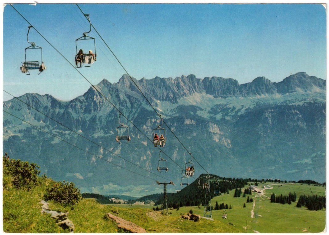 Cartoline postali: Flumserberg - Sessellift Prodkamm – Usato da Binningen venduto da Mountainrider