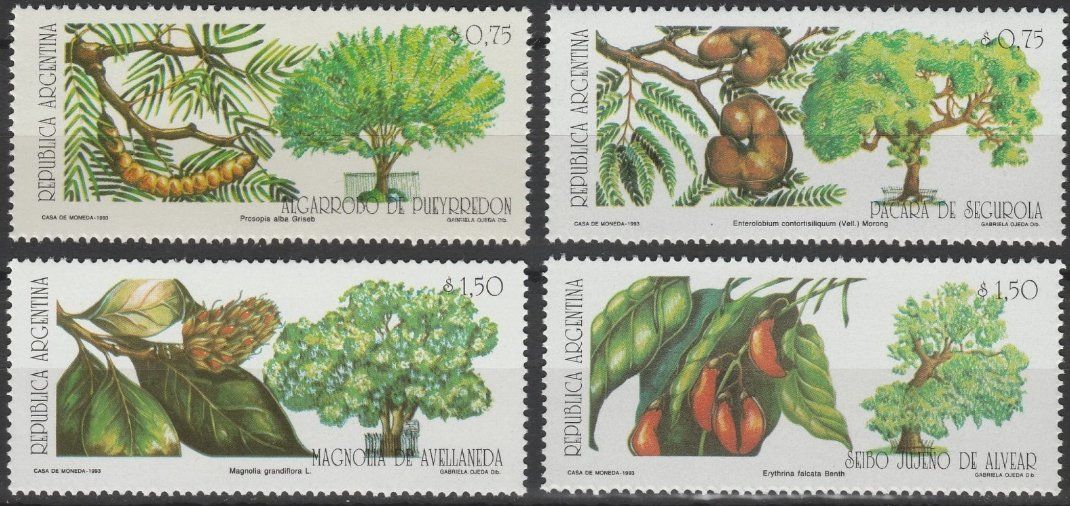 Tutti i francobolli: Argentinien 1993 Bäume postfrisch – Nuovo (secondo la descrizione) da Lausanne venduto da dsi_7l2q