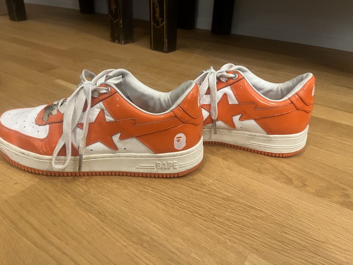 Bape Herrenschuhe: BAPE  orange white sneakers – Gebraucht aus Winterthur von 3mi_2kpf 1