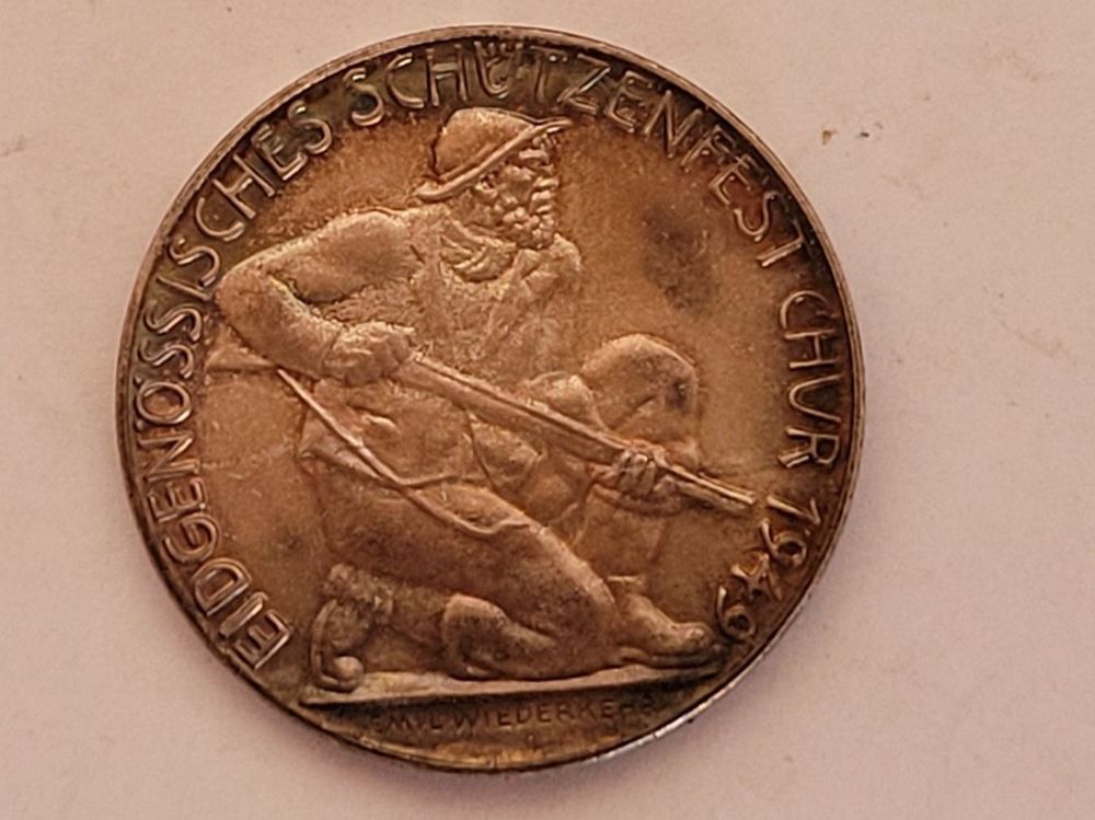 France : Médaille De La Reconnaissance Française Argentée 1° Type Jeto De 13mm