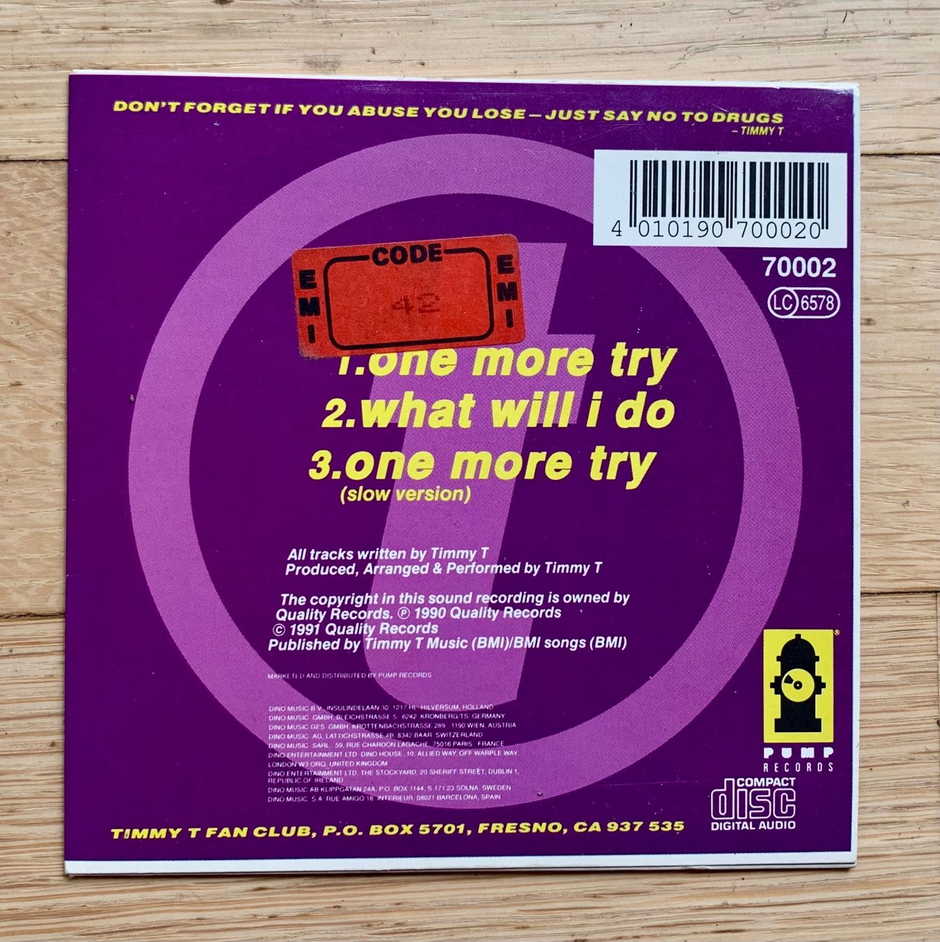 CD: Timmy T one more try – Usato da Zürich venduto da Fieber 1