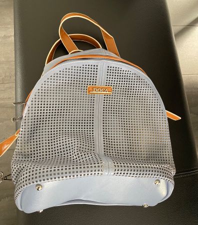 DOCA Rucksack Hellblau/Braun Neu