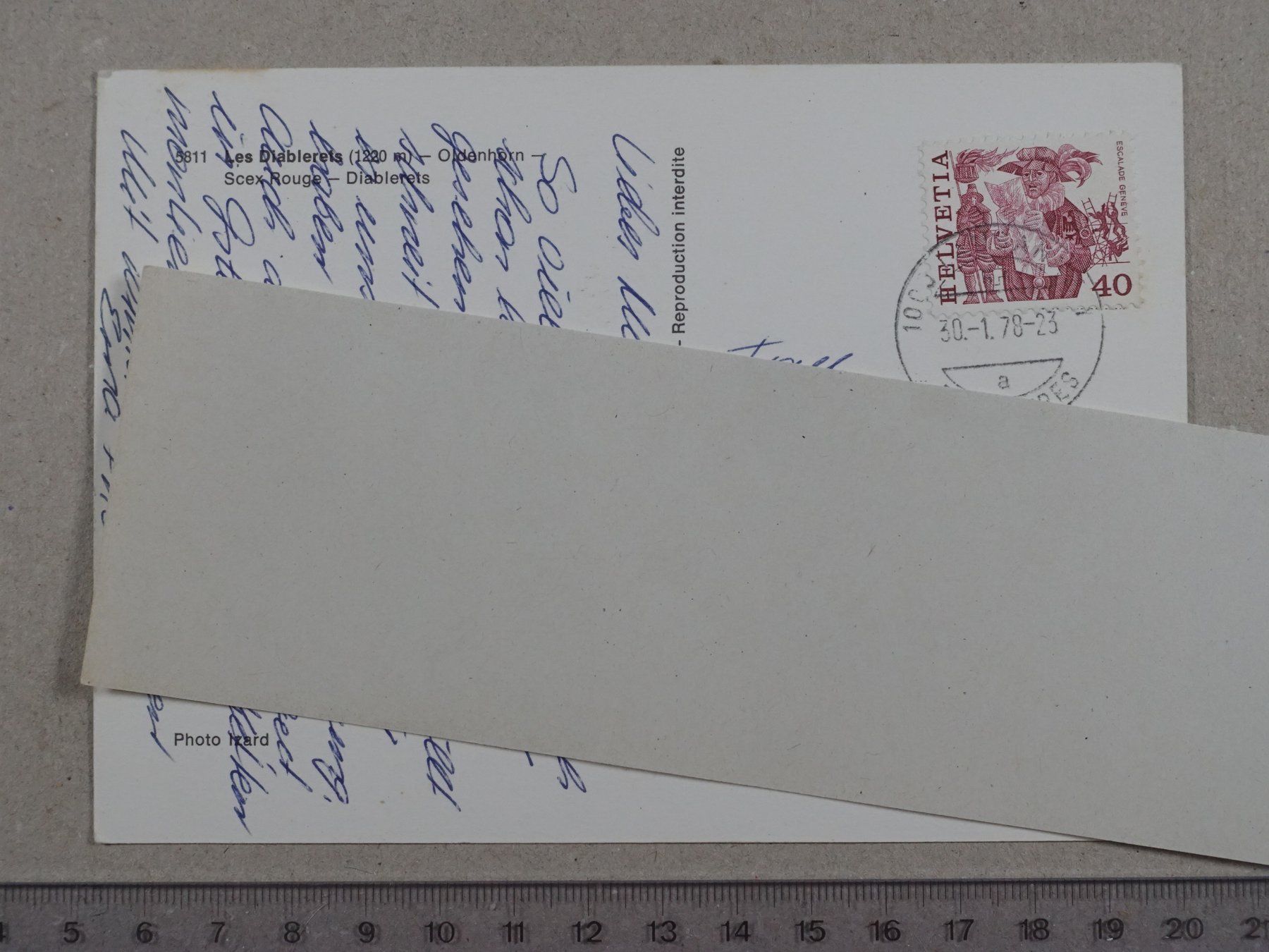 Cartoline postali: Les Diablerets, 1978 – Usato da Lenzburg venduto da fh1 1