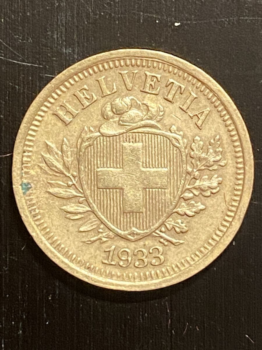 Tutti le monete: Superbe 1 centime 1933 Bronze  – Usato da Corsier-sur-Vevey venduto da Ginoarturo