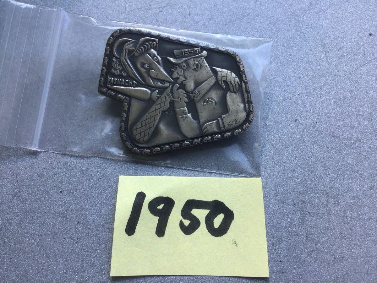 Basler Placchette & Badge: Baslerfasnachtsplaketten 1950 silber – Usato da Arlesheim venduto da printz01