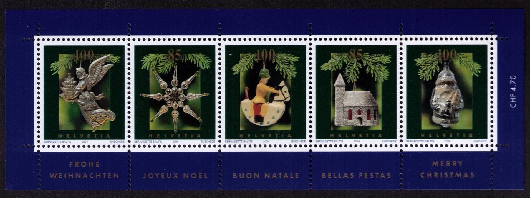 Alle Briefmarken: 2004_1146_Weihnachtsblock mit Abart "PUTZER" !! ** – Neu (gemäss Beschreibung) aus Marthalen von Ch_quality 3