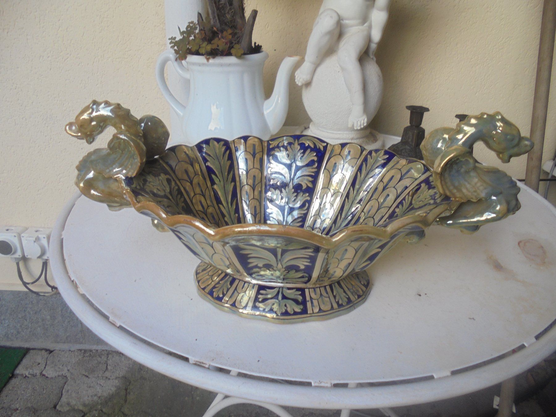 Schalen: Alte, Grosse Früchteschale von ca. 1950-60 – Gebraucht aus Camorino von Hunpete 1