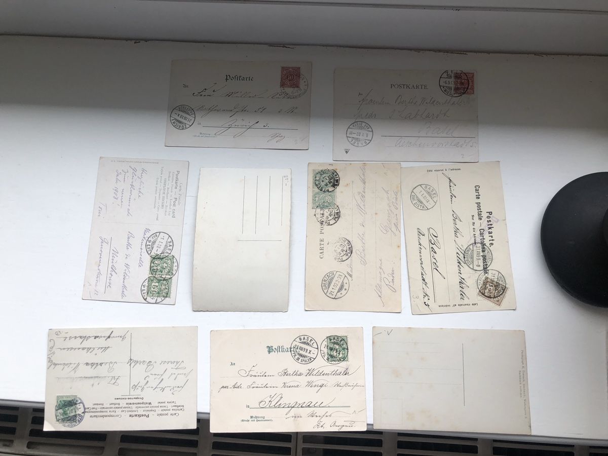 Cartoline postali: 9 lustige MOTIVE auf antiken ANSICHTSKARTEN – Usato da Lufingen venduto da Rac0 7
