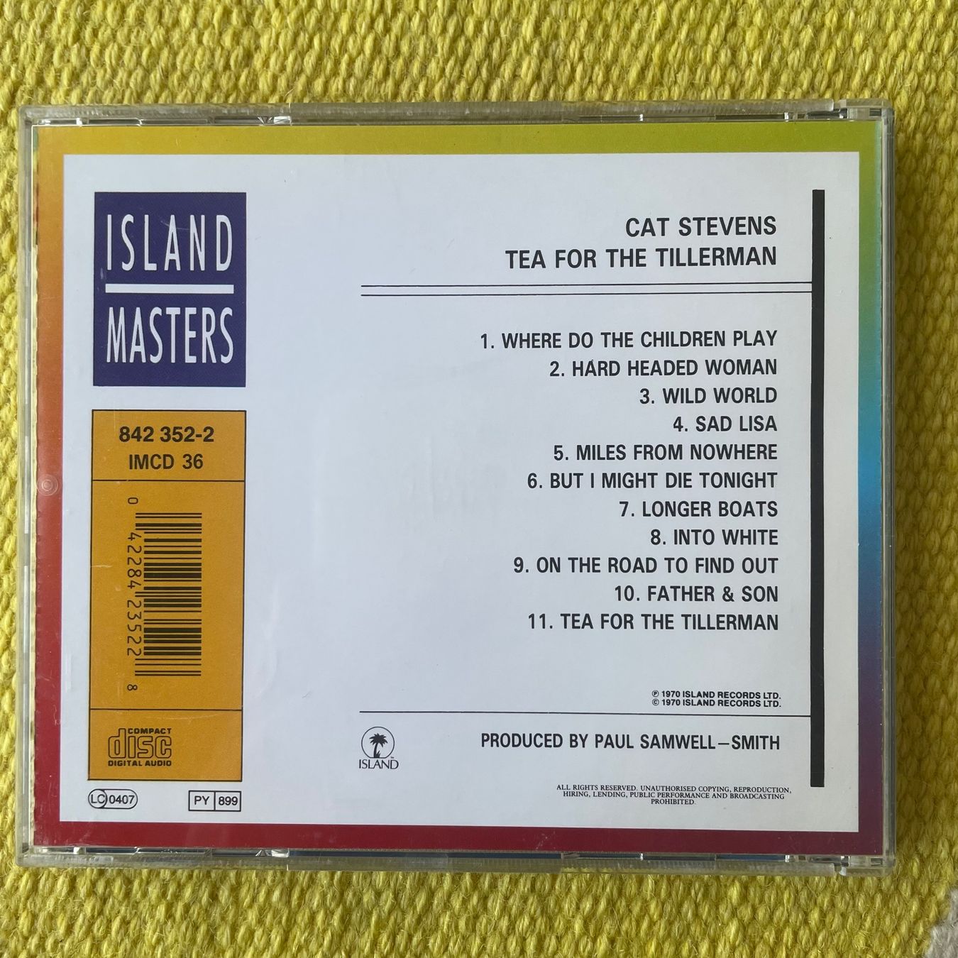 CDs: CAT STEVENS-TEA FOR THE TILLERMAN – D'occasion à Rorschacherberg par CD-Roli 1