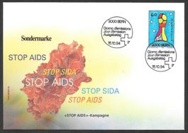 FDC 870 Stop Aids ET Bern 15.10.1994 schön illustriert