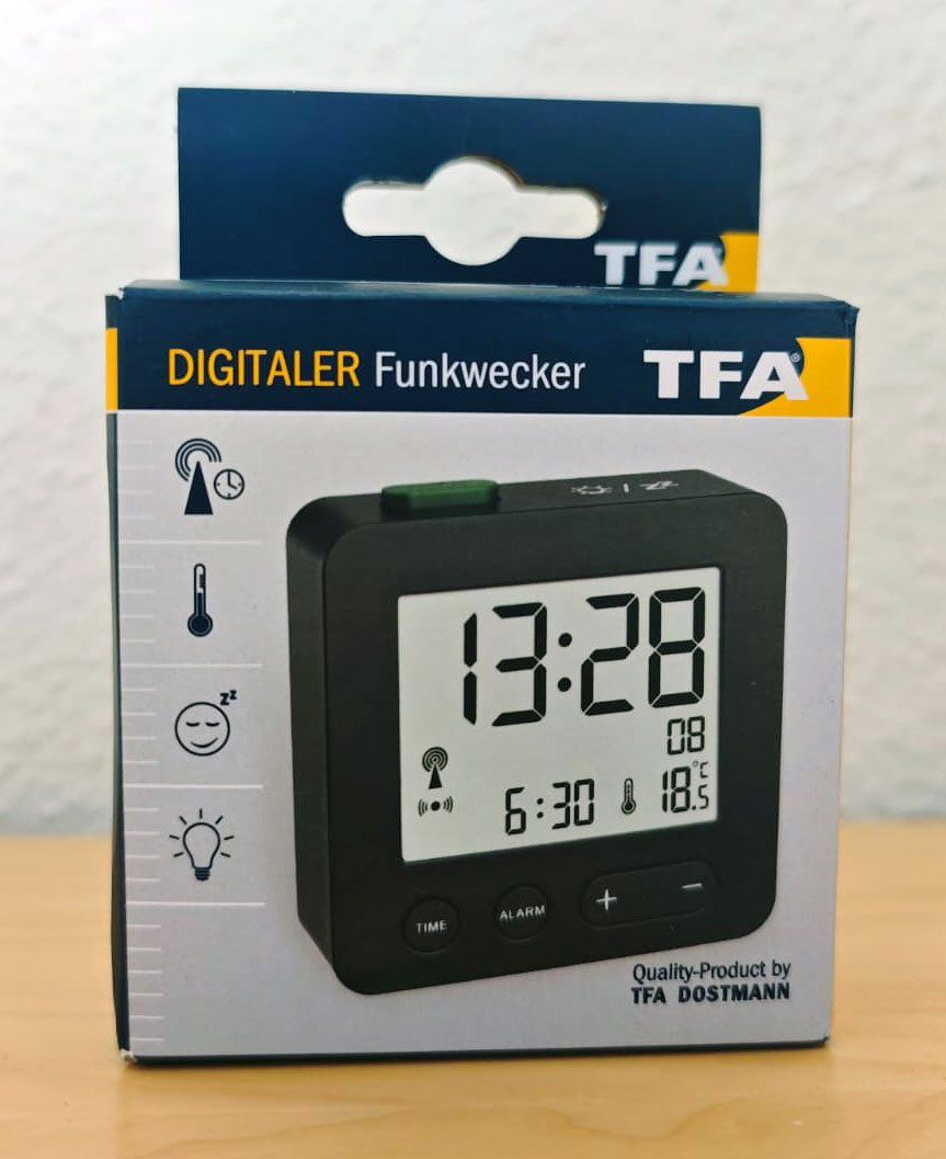 Sveglie: TFA Dostmann Digitaler Funkwecker - FABRIKNEU – Nuovo e nell'imballaggio originale da St.Gallen venduto da Pheban 3