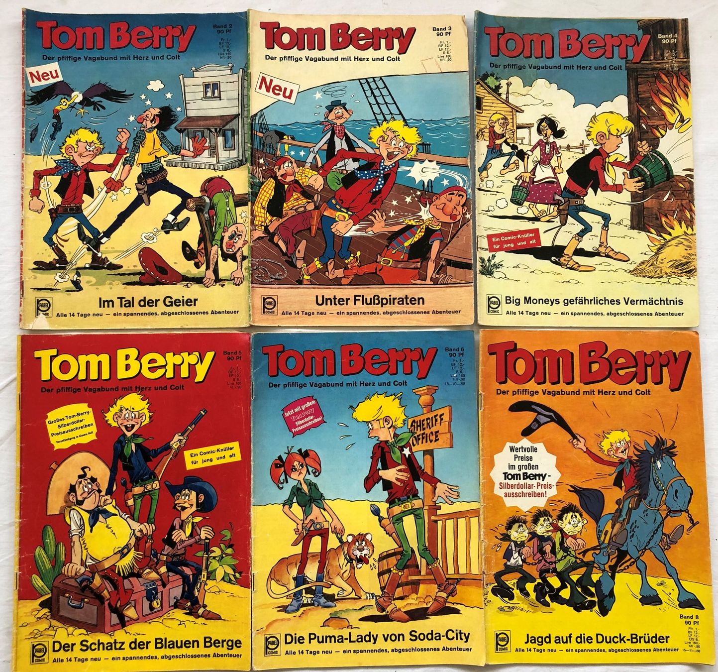 BD: 9x Hefte - Tom Berry - Pabel Verlag – D'occasion à Schaffhausen par durruti 2