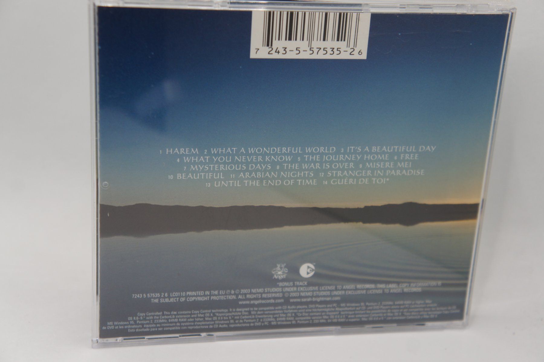 CD: CD Sarah Brightman – Harem – Usato da Ernetschwil venduto da luisvonerni 3