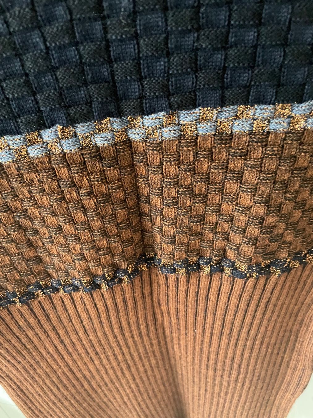 Kookai Maglioni & Felpe: Pullover braun/blau Kookai Gr M neu – Nuovo (secondo la descrizione) da Zürich venduto da Pony74 1