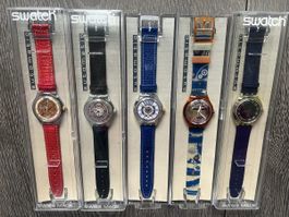 5 Swatch Automatik Sammleruhren