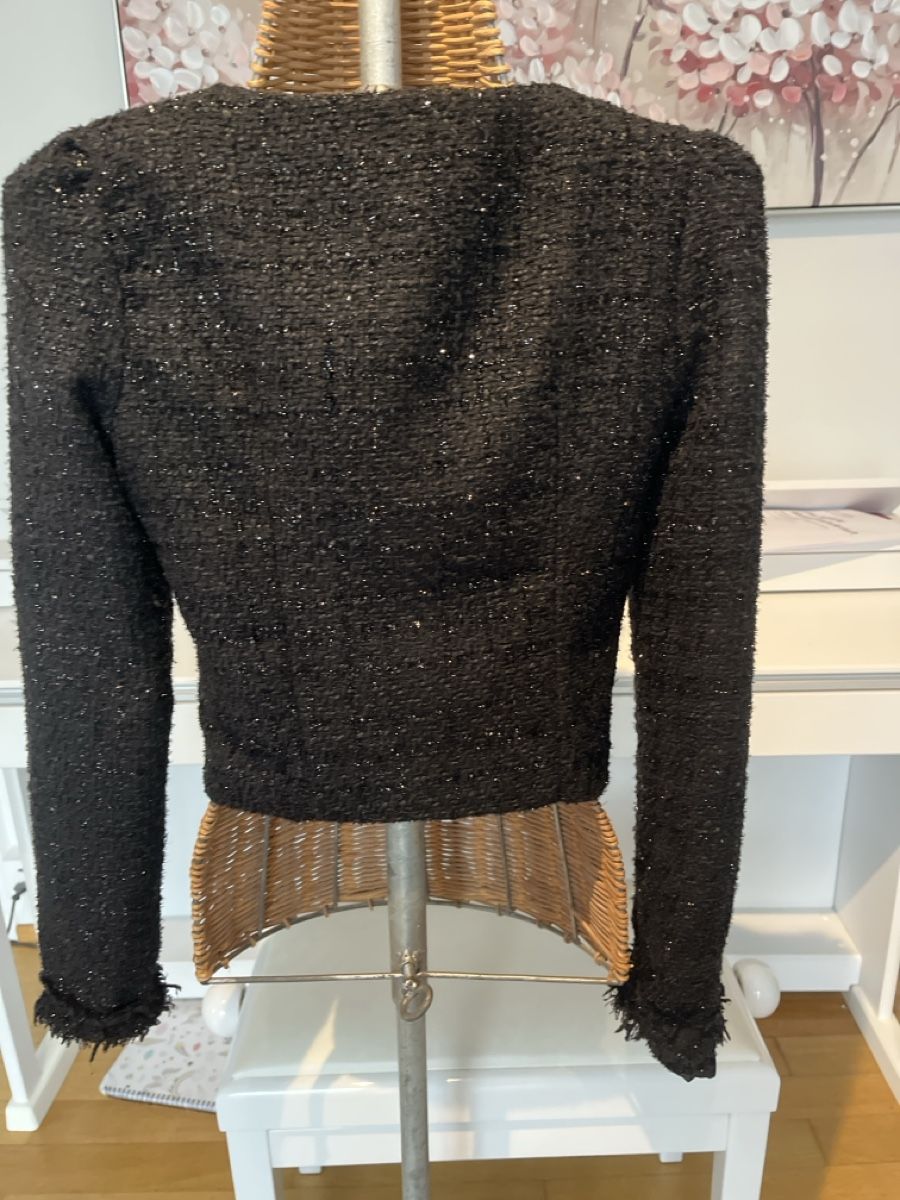 Giacche: Bouclé Jacke, schwarz/glitzer, S – Usato da Solothurn venduto da Bobesch08 3