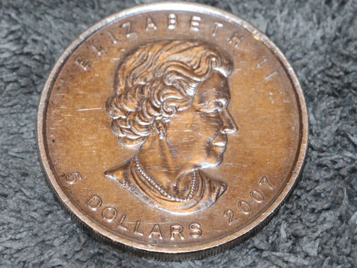 Tutti le monete: Maple Leaf Silber Münze 5 Dollars Canada 2007 – Usato da Ottenbach venduto da steineschaufler 1