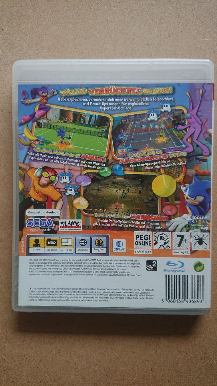 Giochi: SEGA Superstars Tennis PS3 – Usato da Chur venduto da FreakofRarity 1