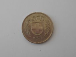 CHF Fünliber  5.00  1968