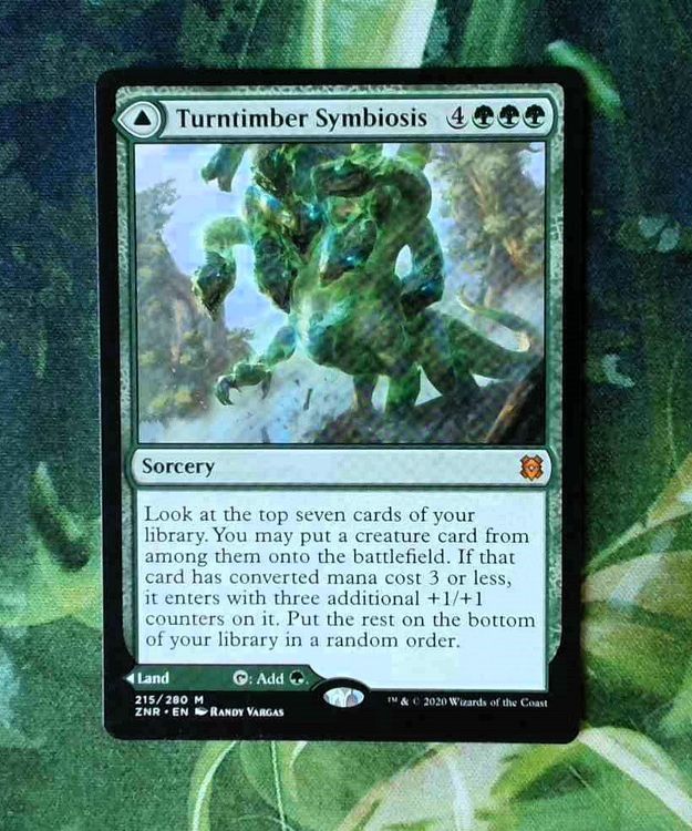 Magic: The Gathering - Turntimber Symbiosis // Turntimber, Serpentine Wood (Simbiosi Di Legnotorto // Legnotorto, Bosco Serpeggiante) - Zendikar Rising (ZNR)