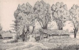 WK I - Mannschaftsunterstände, Skizze K. Freytag, 1915