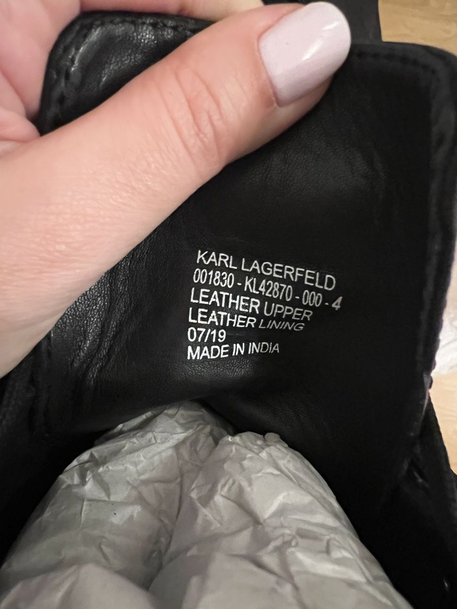 Karl Lagerfeld Scarpe da donna: Stiefel Karl Lagerfeld Leder – Usato da Niederhasli venduto da aleksandra.st 5