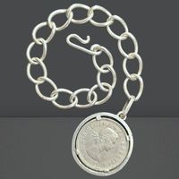 🇬🇧 Vintage 1966 Queen Elizabeth II Two Shillings Kette ✨