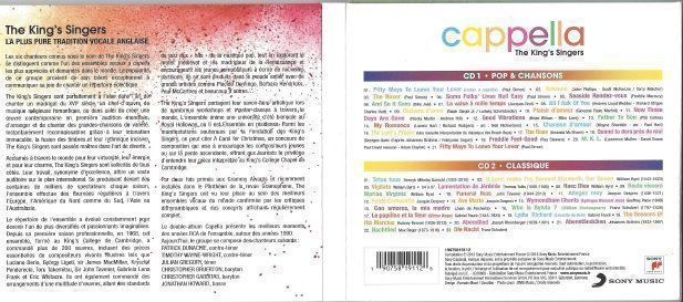 CDs: 2 CD The King’s Singers : Cappella – Gebraucht aus Courtepin von mara_1808 1