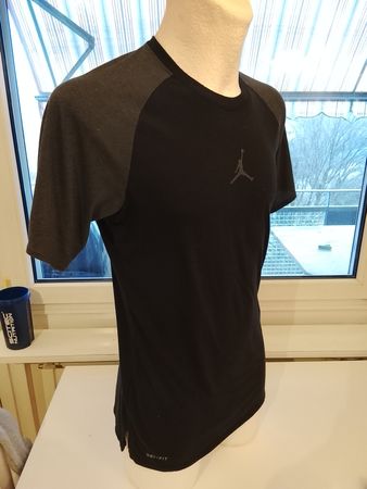 JORDAN DRI-FIT HERREN T-SHIRT SCHWARZ SPORT GYM FITNESS M 🏀