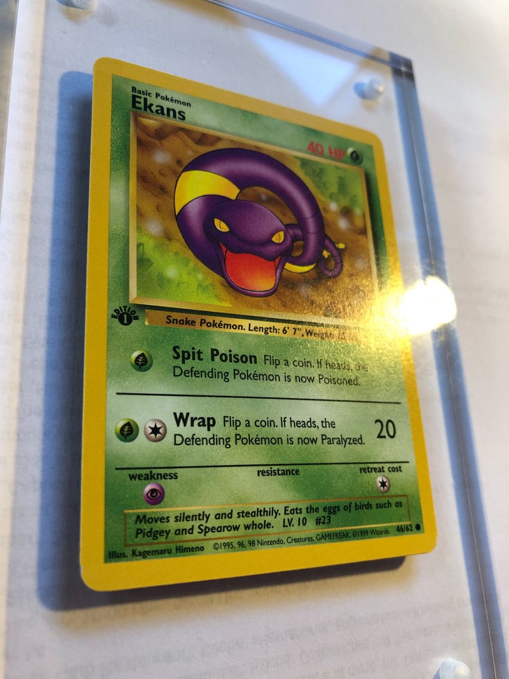 Sammelbilder & Trading cards: Ekans 1st Fossil - NM - ab 1.- – Gebraucht aus Giubiasco von dan_pr8b 1