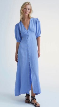 The New Society Sommerkleid Leinen Gr. S, NEU