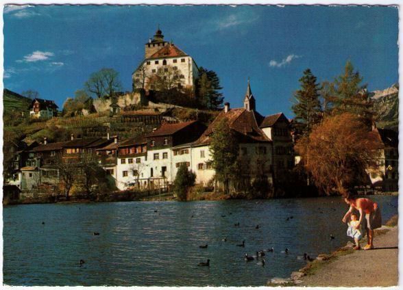 Cartoline postali: Werdenberg - Schloss mit See – Usato da Binningen venduto da Mountainrider