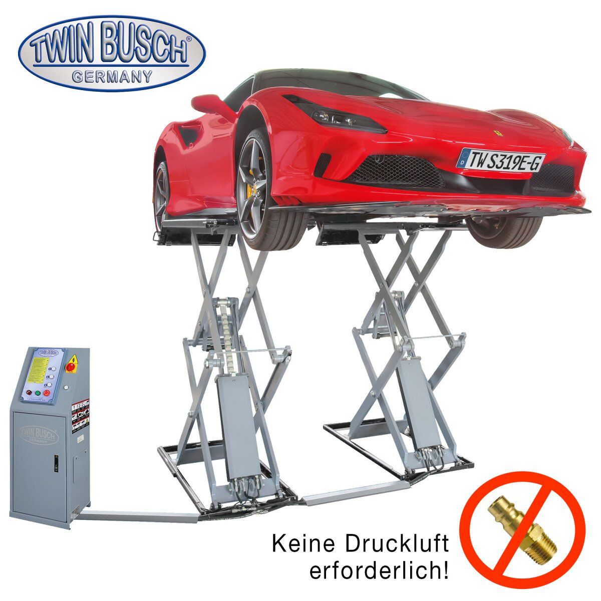 Piattaforme elevatrici & Crick: Gratisversand! Profi Scherenhebebühne 3.0 t - Überflur GREY – Nuovo e nell'imballaggio originale da Rüthi (Rheintal) venduto da Toptool