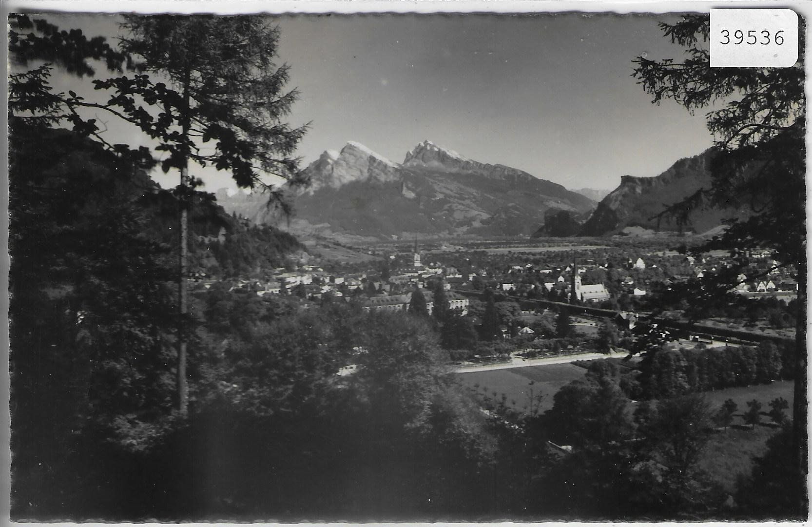 Ansichtskarten: Ragaz mit Gonzen und Alvier – Gebraucht aus Ettingen von Kartenplanet