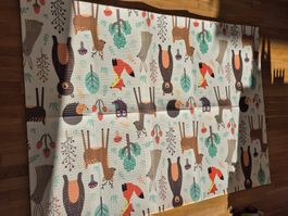 Foldable baby playmat