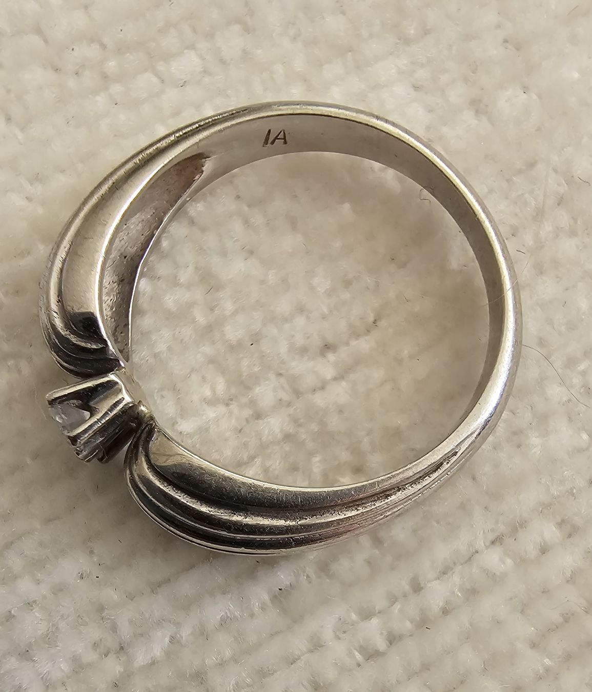 Anelli: Weissgold Ring, 750, 18 k, mit 2 Brillianten – Usato da Grosshöchstetten venduto da Chaotik-Reptil 4
