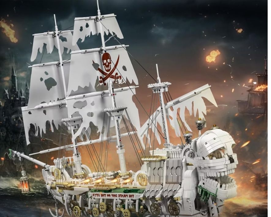 Mould King Kit di costruzioni: Grosse Piratenschiff Bausatz  – Usato da Ebikon venduto da val_w5jm 1