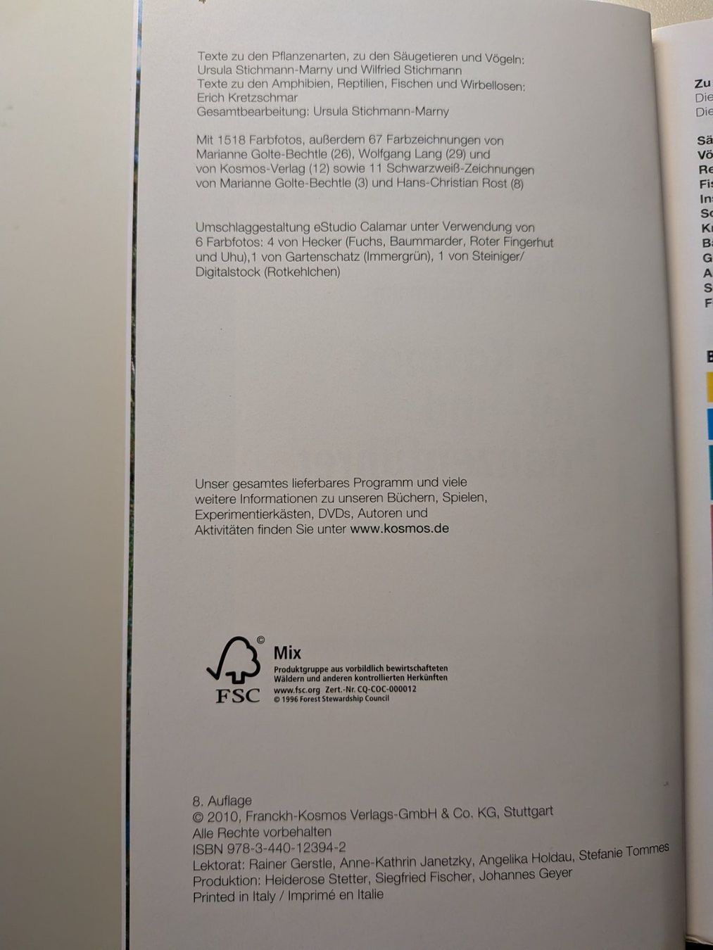 Libri: Der Kosmos Tier- und Pflanzenführer – Usato da Port venduto da gecotom 2