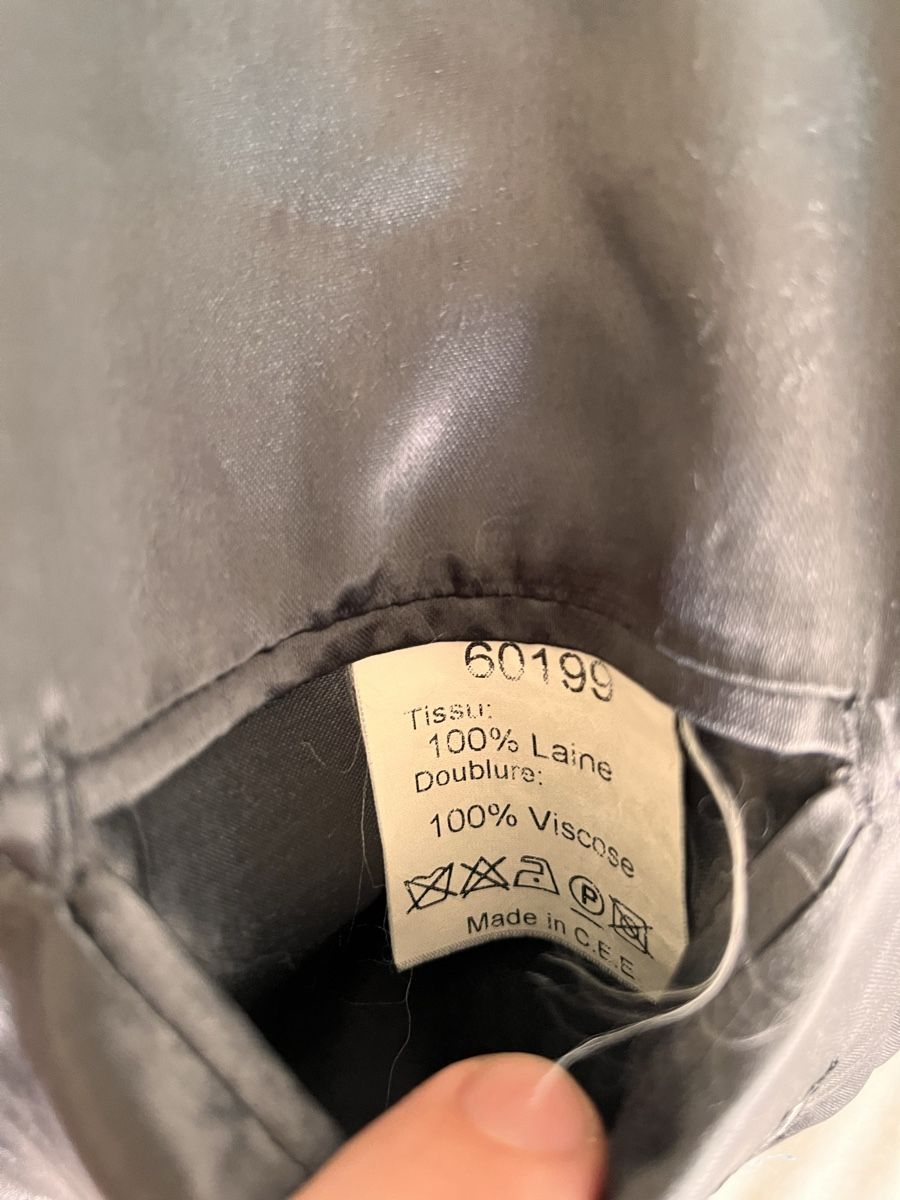 Giacche: OLD ENGLAND Paris Jacket Grey Wool Size 52 Made in England – Usato da Lausanne venduto da Danash 7