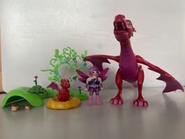 Playmobil Set - Spielfigur mit Drachen und Babydrachen
