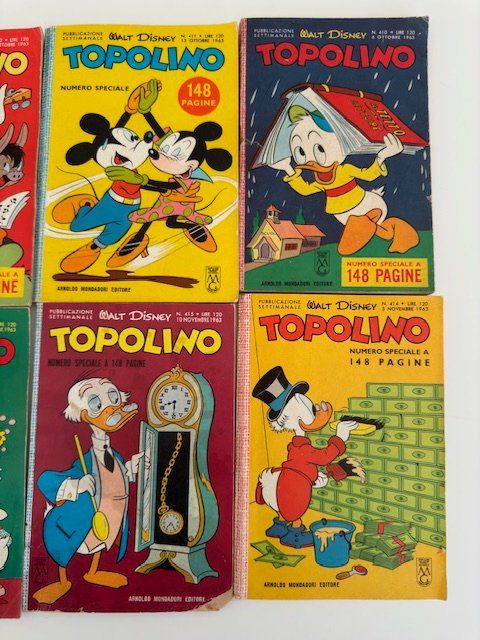 Fumetti: 7  TOPOLINI ANNI 1963 BUONI E RARI – Usato da Davesco-Soragno venduto da kappas 1