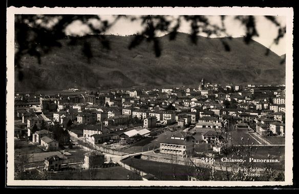 Cartoline postali: AK Chiasso, Panorama mit Straßenpartie – Usato da Berlin venduto da bartko-reher