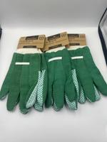 3x Gartenhandschuhe, Grün, Grösse M, Neu für die Gartensaiso