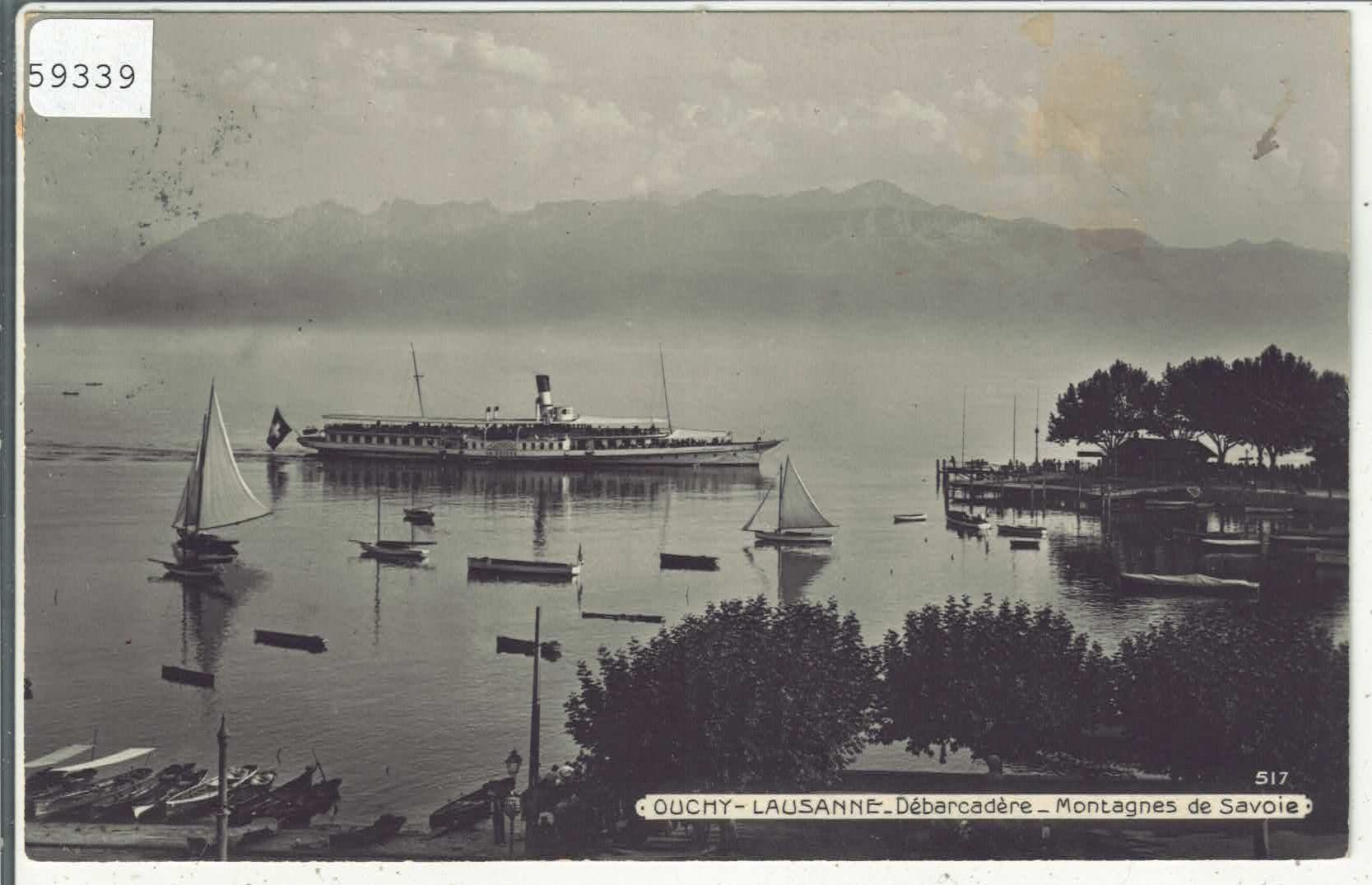 Cartoline postali: Ouchy - Debarcadere - Dampfer "La Suisse" – Usato da Ettingen venduto da Kartenplanet