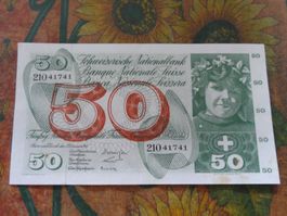 SUISSE  50  Francs  1965  (1741)  Billet