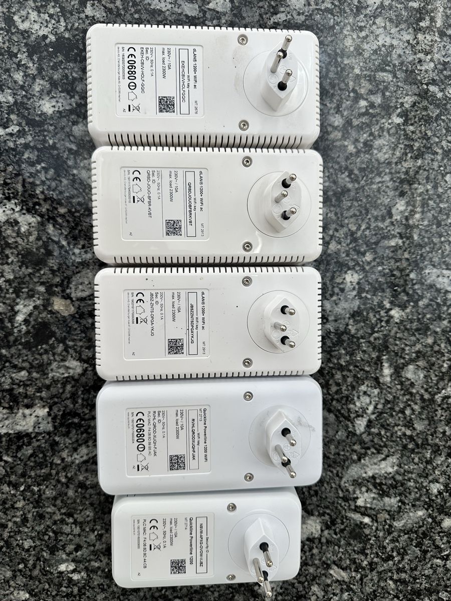 Devolo Unità & Adattatore: Powerline Adapter Devolo/Quickline 1200 Mbit/s 5 Stk – Usato da Rubigen venduto da Spiderblue55