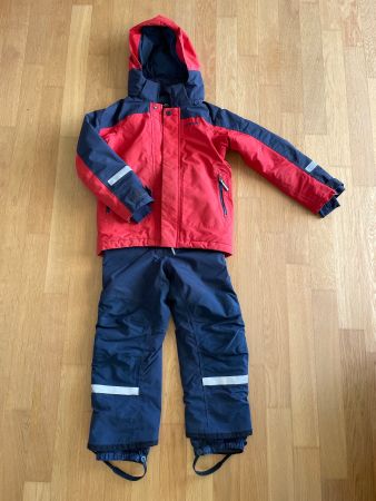 Didriksons Kinder-Schnee-Kombi rot/blau Gr. 120